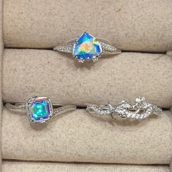 3 Fragrant Jewels Sterling Silver Pisces Zodiac Rings - Sizes 7-9 - Picture 5 of 8